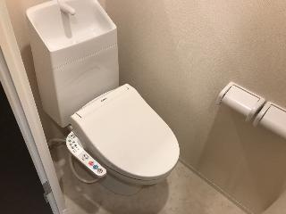 日高市上鹿山マンション新築工事のトイレ|シャワー付トイレ（イメージ）