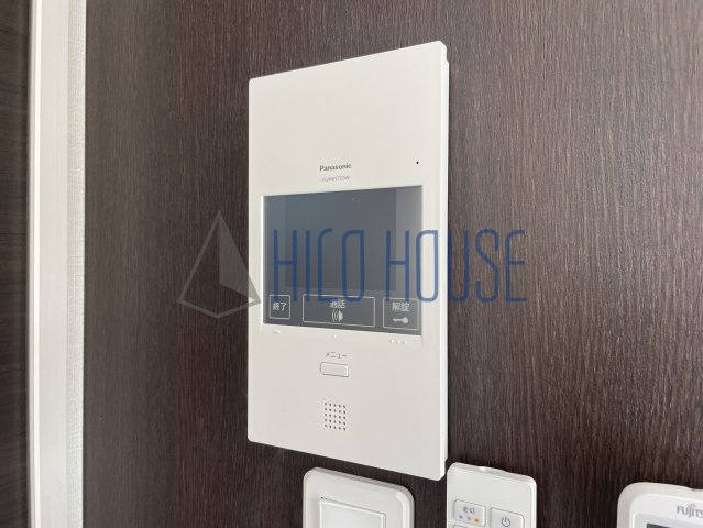 日高市上鹿山マンション新築工事のセキュリティ|カメラ付インターホン（イメージ）