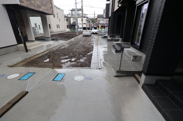 《仲介手数料無料》中央区新中里４丁目15(E号棟)新築一戸建てハートフルタウンの展望|撮影日 2025年10月25日 15:00 雨