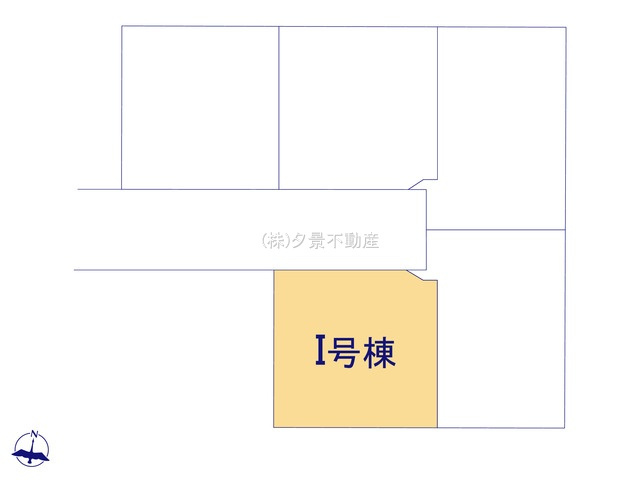 《仲介手数料無料》中央区新中里４丁目15(I号棟)新築一戸建てハートフルタウンの区画図