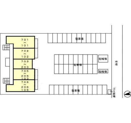 green park okadaの区画図