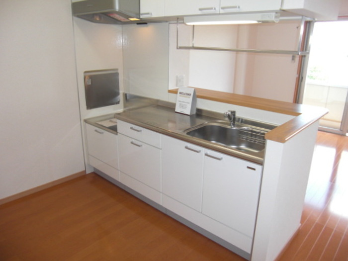 green park okadaのキッチン|カウンターキッチン