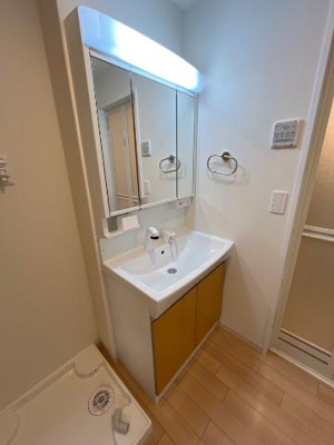【洗面所】 | （仮称）京都市山科区四ノ宮新築アパート | 洗髪洗面化粧台（イメージ）