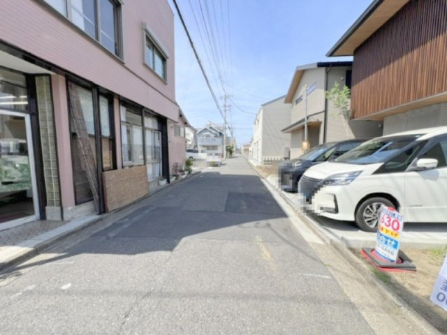 ■高座郡寒川町一之宮1丁目　建築条件無し　売地　区画4の前面道路含む現地写真|前面道路の様子です◇