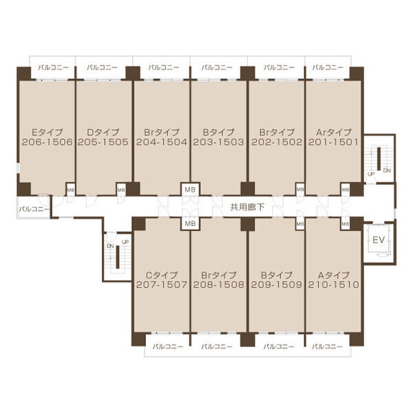 プレジオ永和ASIANの区画図