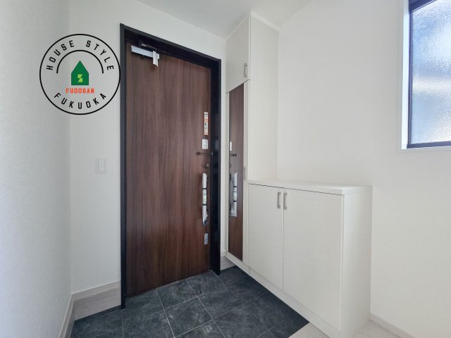 春日市白水ヶ丘2丁目第3-3棟（3号棟）の防犯設備|二重ロックでしっかり防犯対策ができます。