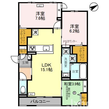 サンテリア水尾の間取り