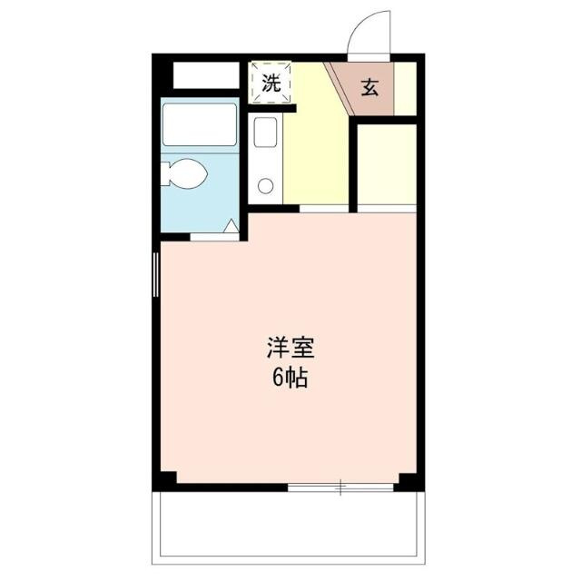 バストイレ同室のワンルーム