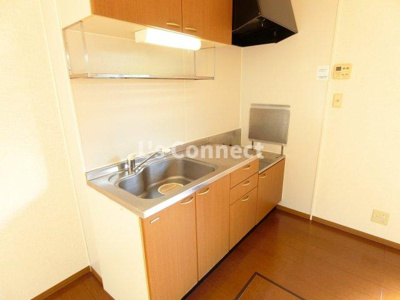 【キッチン】 | アルス明石台Ｅ | ２口ガスコンロ設置可能なキッチン。