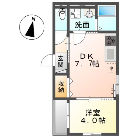 【間取り】 | アプリコットＤ