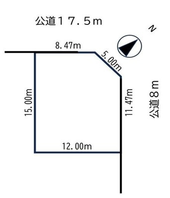 大曲南ヶ丘４丁目[売土地]の土地図