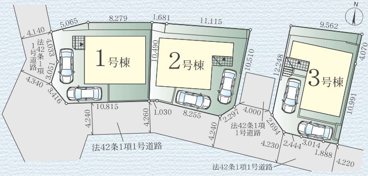 藤沢市善行坂2丁目新築戸建て　1期2号棟の区画図|区画図「藤沢市善行坂2丁目新築戸建て」