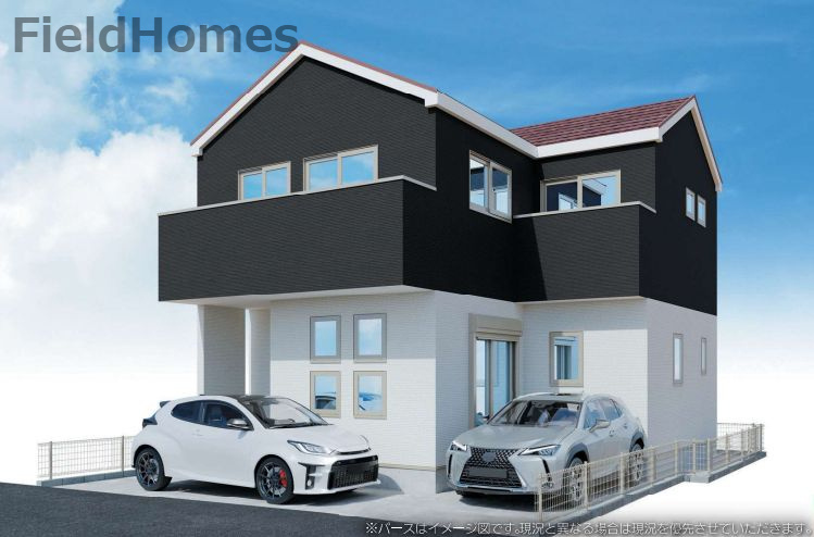 藤沢市城南3丁目新築戸建て　2期1号棟の外観パース|外観イメージ「藤沢市城南3丁目新築戸建て　１号棟」