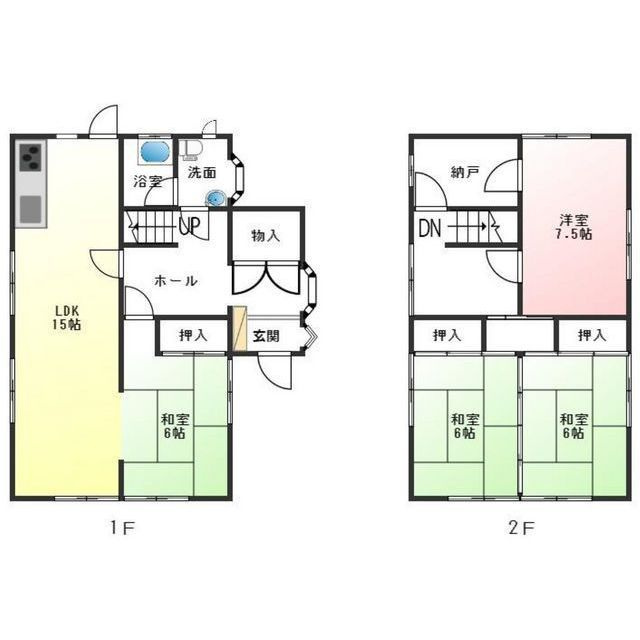 長良MK貸家の間取り