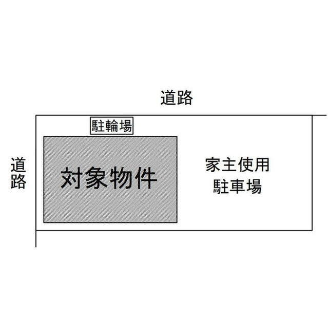 センハウスAの駐車場
