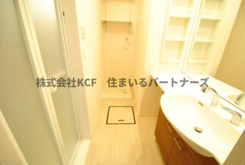 コンパルティアの洗面所|ゆったりとスペースのある洗面所