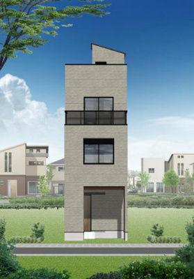 【外観パース】 | 江戸川区平井５丁目の新築戸建