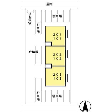 ソシアヴィルヌーブの区画図
