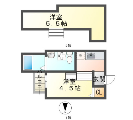 クレア―ジュ山手の間取り