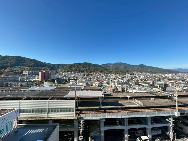 駅近タワーマンション☆☆角住戸☆３ＬＤＫ☆リフォーム完了で即入居ＯＫ☆ファーストタワー大津ＭＡＲＹの展望|バルコニーからの眺望