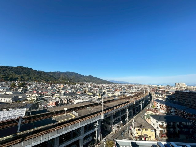 駅近タワーマンション☆☆角住戸☆３ＬＤＫ☆リフォーム完了で即入居ＯＫ☆ファーストタワー大津ＭＡＲＹの展望|バルコニーからの眺望