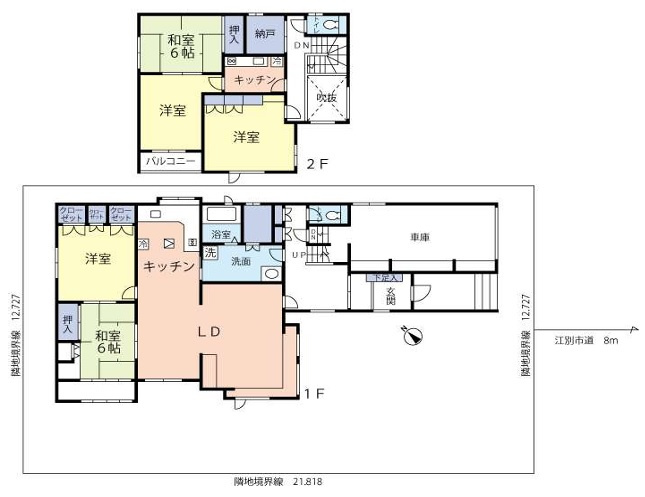江別市幸町の間取り