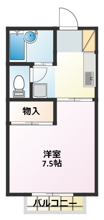 ブルーシャンBの間取り