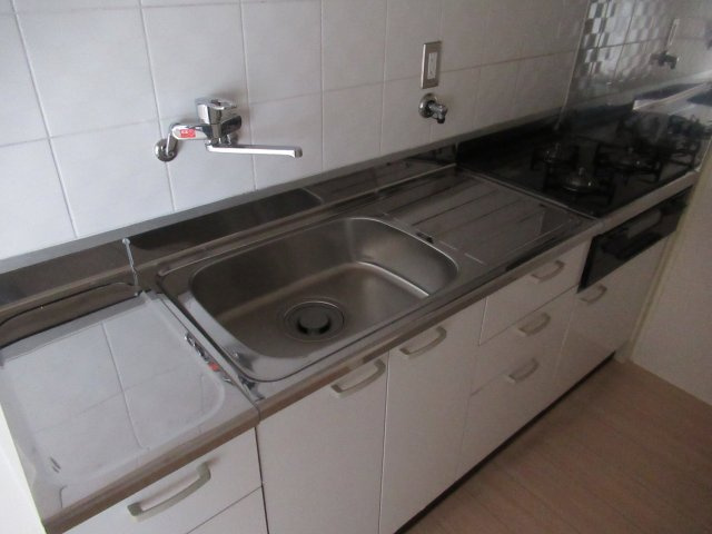 芦屋浜２ＬＤＫ（4街区）のキッチン|住戸によってはガスコンロが設置されています