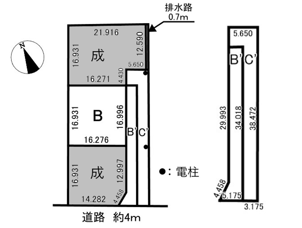 3区画分譲地　佐賀　B区画