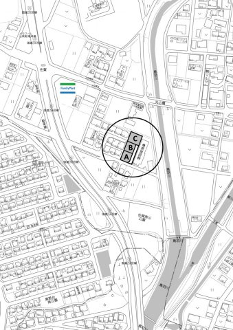 3区画分譲地　佐賀の地図