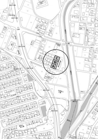 3区画分譲地　佐賀の地図