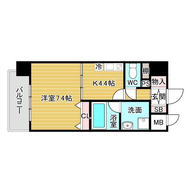 ルーヴェンブルン豊津の間取り