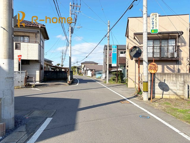 水戸市内原町第11　新築戸建て　1号棟の前面道路含む現地写真|堂々！建物完成♪実際のお部屋をご見学可能です♪
ご見学が一番の資料！お気軽にお問い合わせ下さい♪