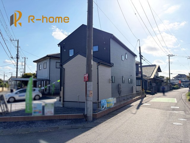 水戸市内原町第11　新築戸建て　1号棟の外観|建物完成いたしました！ご予約で『平日』や『夕方』などでもご見学可能です！