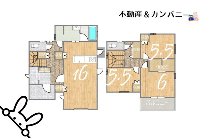 アースタウン松前中央22号棟　新築中古戸建(ラスト1区画)の間取り
