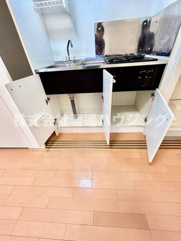 ドゥーエ江坂Ⅰのキッチン|キッチン下収納