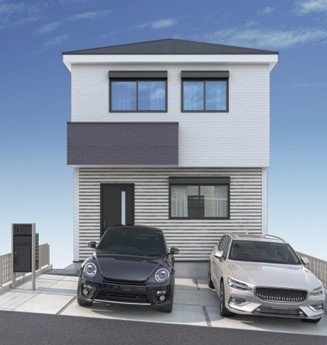 ◆完成済み◆戸塚区汲沢５丁目 新築戸建 4590万円の外観パース