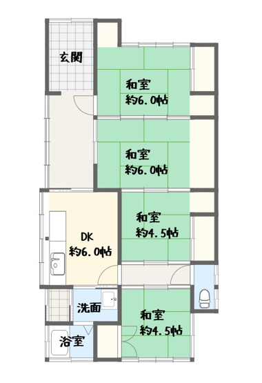 【間取り】 | 富士市川成島　中古戸建て　全1棟