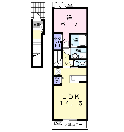 【間取り】 | フェリーチェ春日