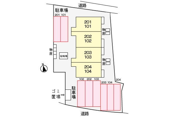 キャンディータフトＳの駐車場|駐車場
