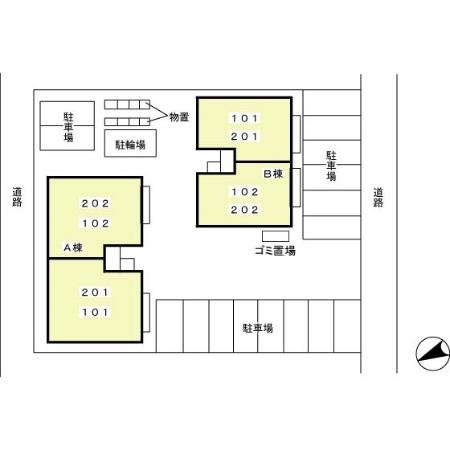 ドゥ・デパール Ｂの区画図