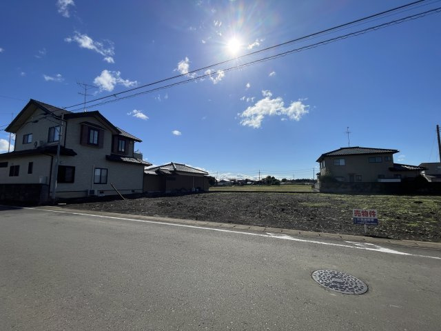つくば市今鹿島　A号地の前面道路含む現地写真