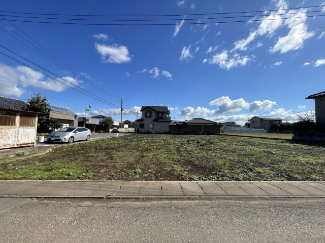 つくば市今鹿島　A号地の前面道路含む現地写真