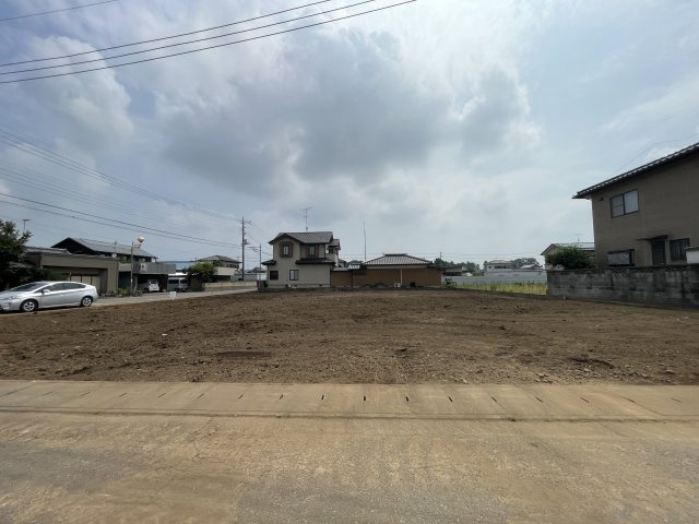 つくば市今鹿島　A号地の前面道路含む現地写真