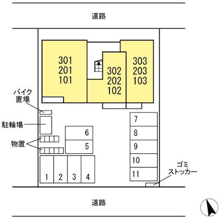 サクラ レジデンスの区画図