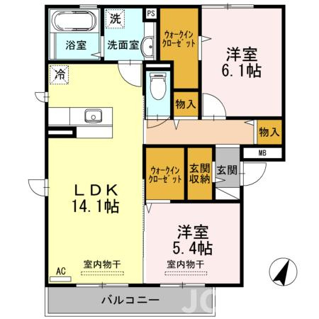 ボナールメルヴェイユの間取り
