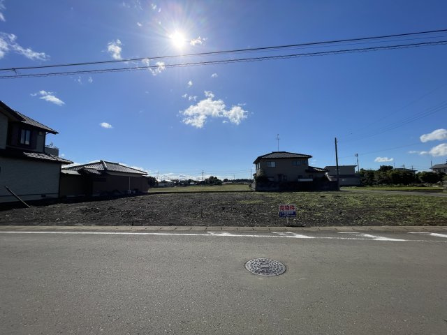 つくば市今鹿島　B号地の前面道路含む現地写真|前面道路