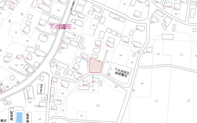 【地図】 | 売土地：下水流町