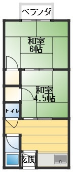 高木荘の間取り|外観です