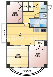 【間取り】 | ル・モンド吉備